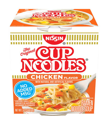 Nissin Top Ramen Chicken Flavor Noodles Soup 3Oz 24-Pack (Total 72Oz)