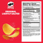 Pringles Potato Crisps Chips, Lunch Snacks, On-The-Go Snacks, Lightly Salted, 5.2oz Can (1 Can)