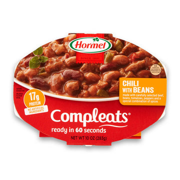 Hormel Compleats Chili With Beans Microwave Tray, 10 Ounces (Pack Of 6)