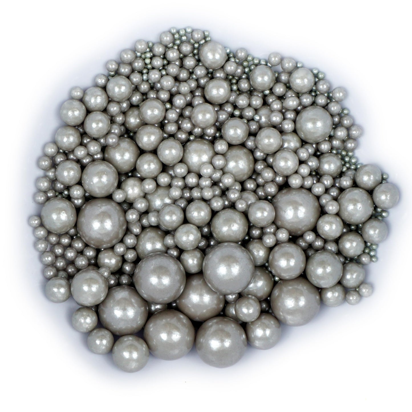 Silver Pearl Sugar Sprinkles 4.58 Oz, Silver Sprinkles For Cake Decorating, Silver Sprinkles Edible, Silver Sprinkles For Cupcak