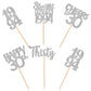 30Pcs 30Th Birthday Cupcake Toppers Glitter Thirty Happy 30Th Straight Outta 1994 Cupcake Picks For Cheers To 30 Years 30Th Birt