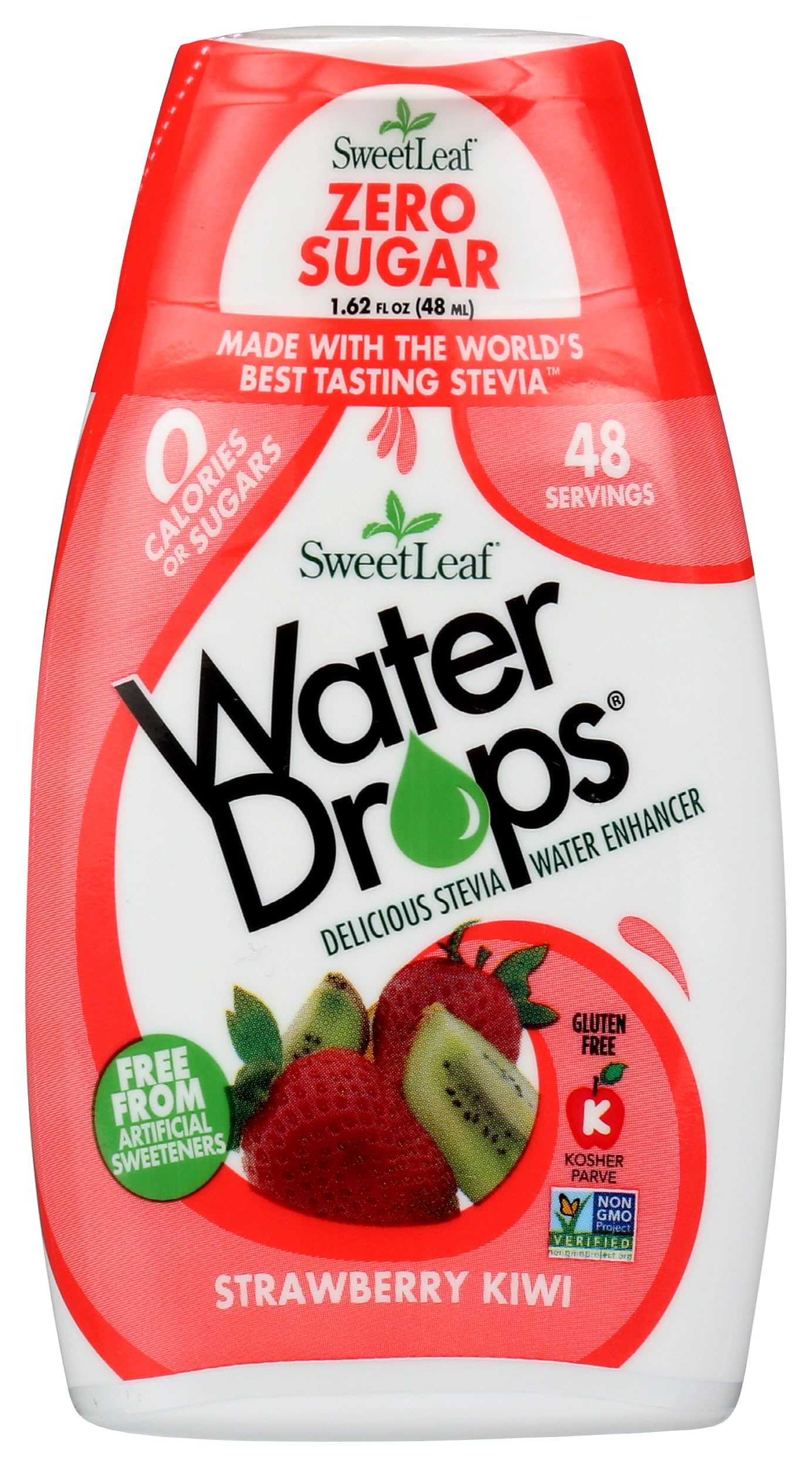 SweetLeaf WaterDrops, Strawberry Kiwi, 1.62 Fl Oz (Pack of 1)