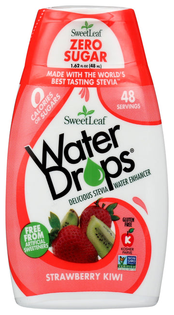 SweetLeaf WaterDrops, Strawberry Kiwi, 1.62 Fl Oz (Pack of 1)