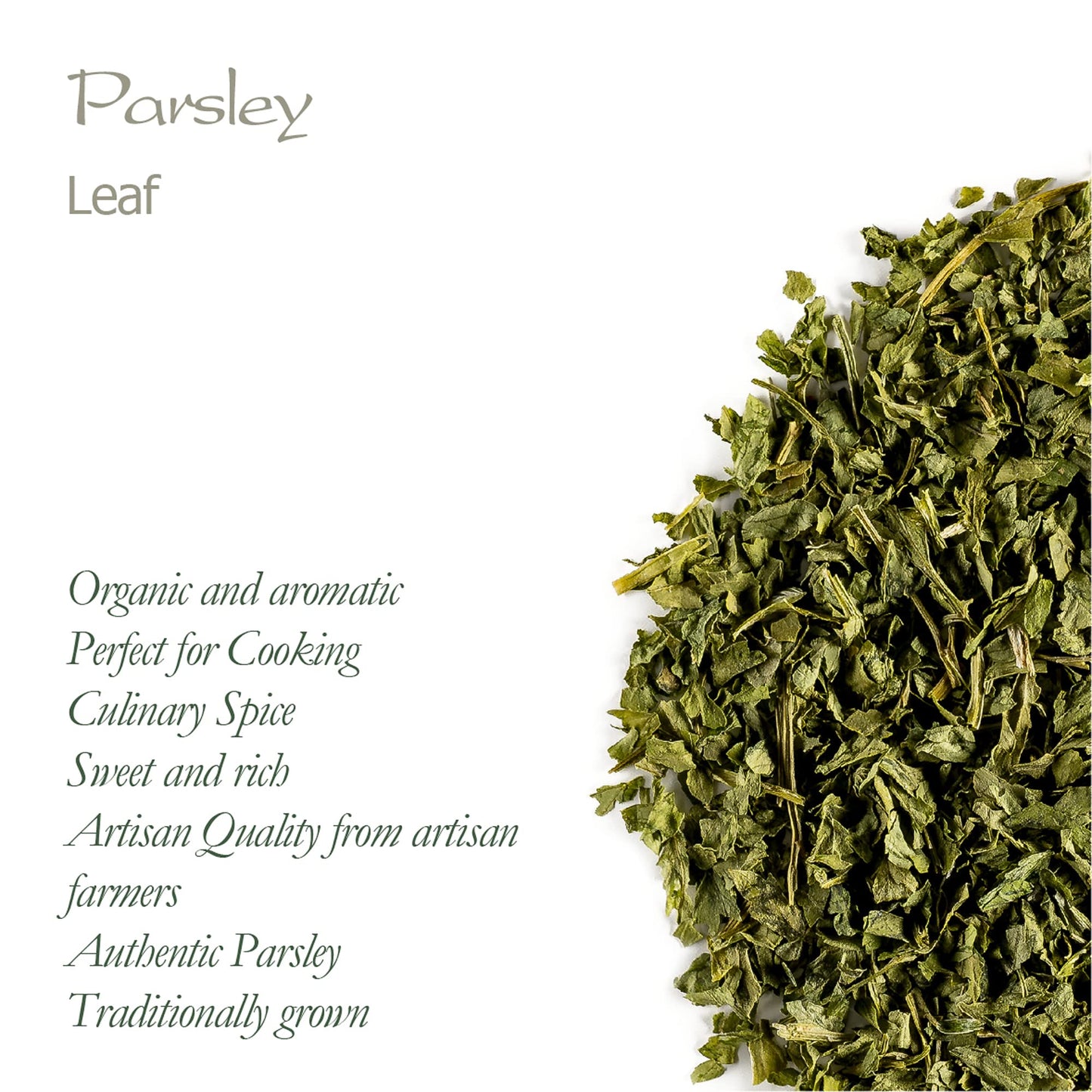 Parsley Organic Seasoning Spice - Perfect As Garnish - Petroselinum Crispum - Parseley Parsely Organic Parlsey Parslehy Parsley