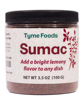 Sumac Spice - Organic and Extra Lemony Sumac Seasoning - 3.5 OZ Lebanese Grown