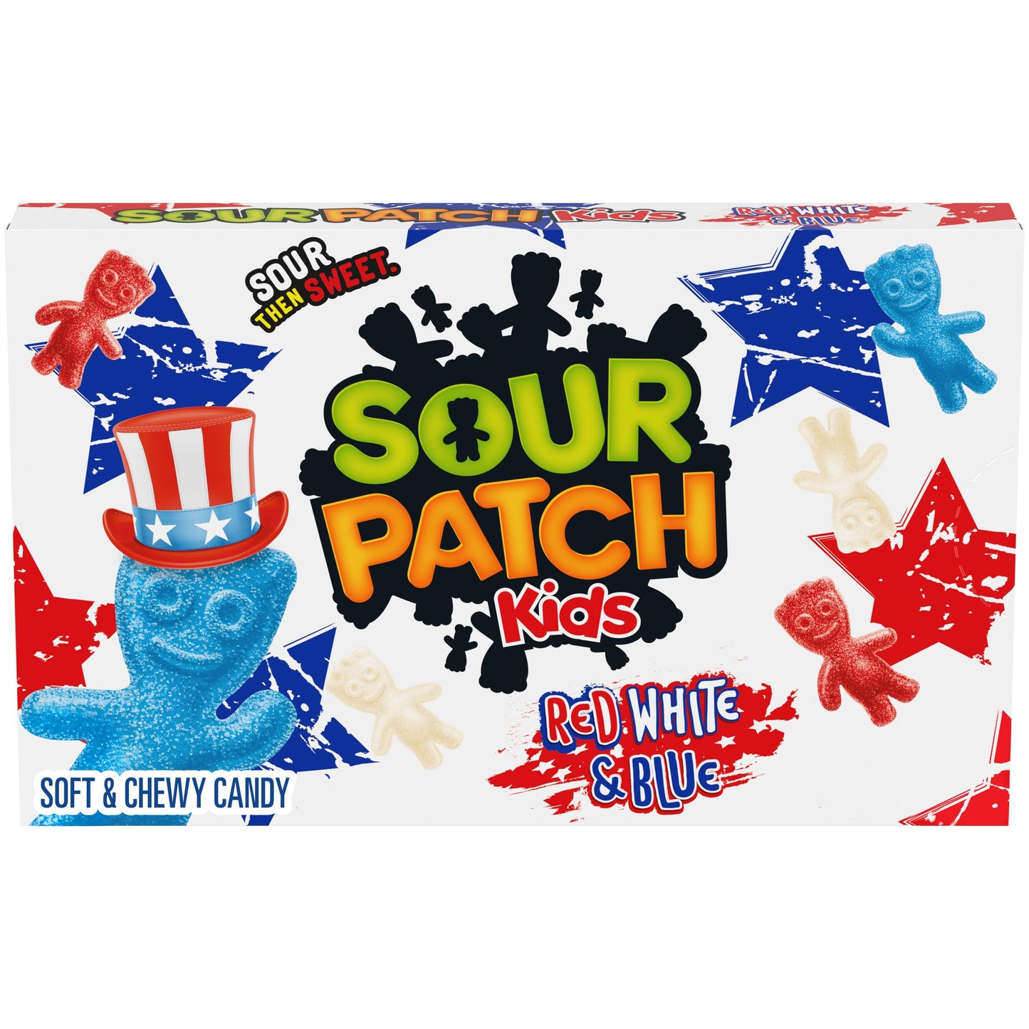Sour Patch Kids Red White & Blue Soft Chewy Candy Special Release 3.08 Oz 87G Box (Usa)