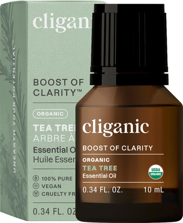 Organic Tea Tree Essential Oil, 0.33Oz