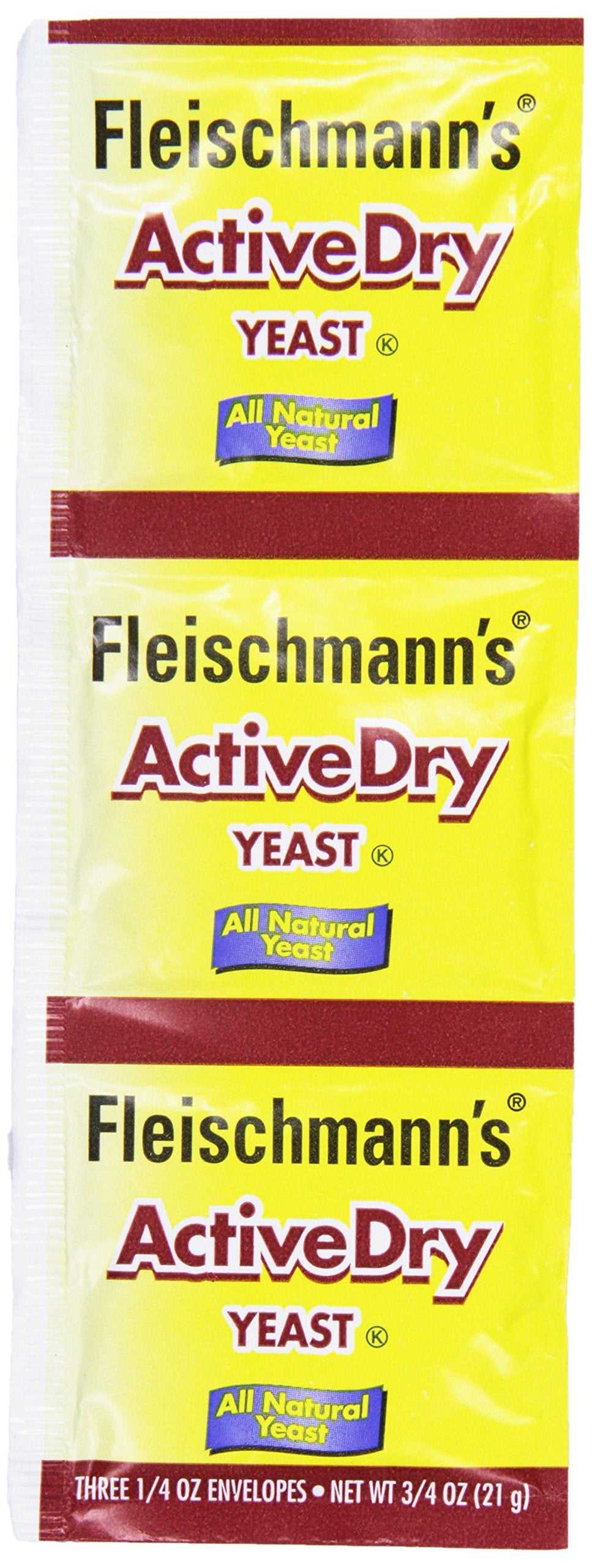 Fleischmanns Active Dry Yeast,0.25 Ounce, 3 Count
