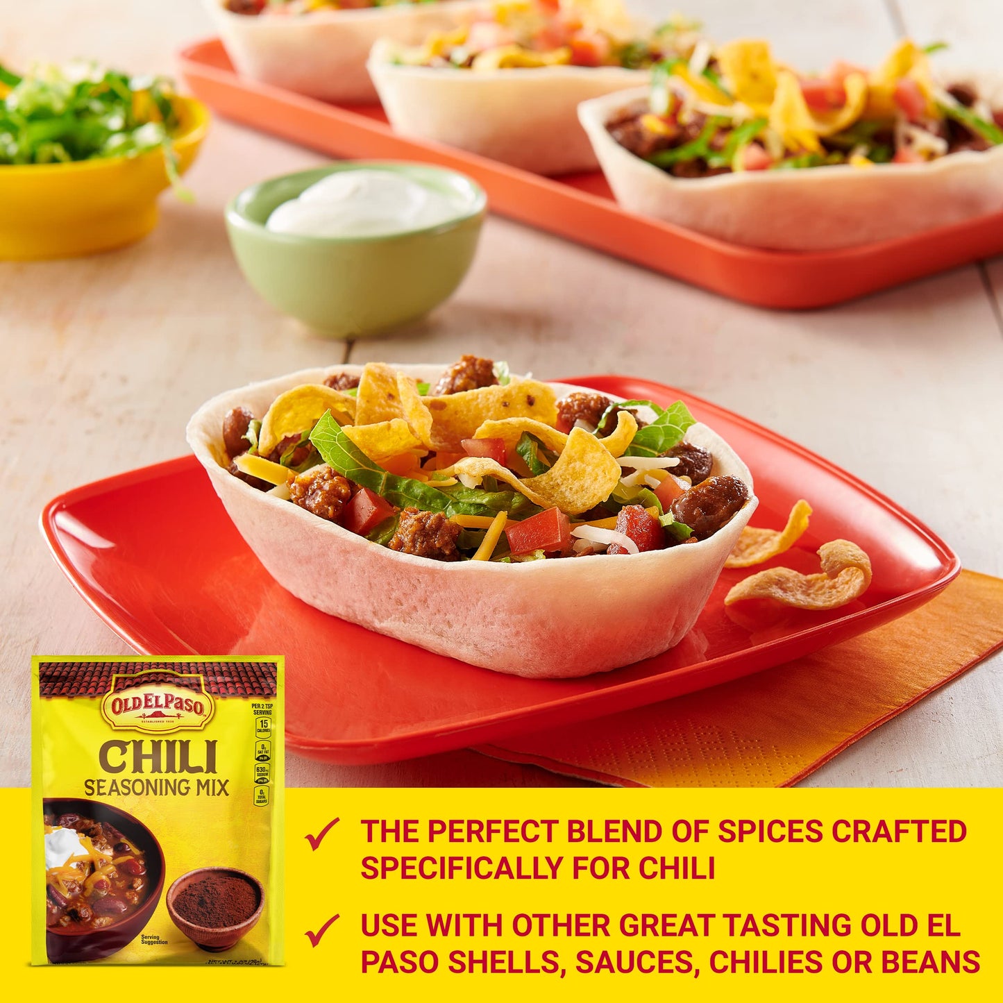 Old El Paso Chili Seasoning Mix, 1-Ounce Packet (Pack Of 32)