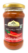 Asian Kitchen Red Chilli Cooking Paste 10.58Oz (300G) Glass Jar ~ Vegan | Gluten Free | Non-Gmo | No Colors | Indian Origin