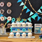 24 Pcs Donut 1St Birthday Cupcake Toppers Glitter Donut Grow Up One Cupcake Picks Donut First Birthday Party Decoration For Donu