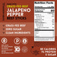 Mission Meats Beef Sticks, 100% Grass Fed, Zero Sugar, Gluten Free, Jalapeno Flavor, 1oz, Pack of 48