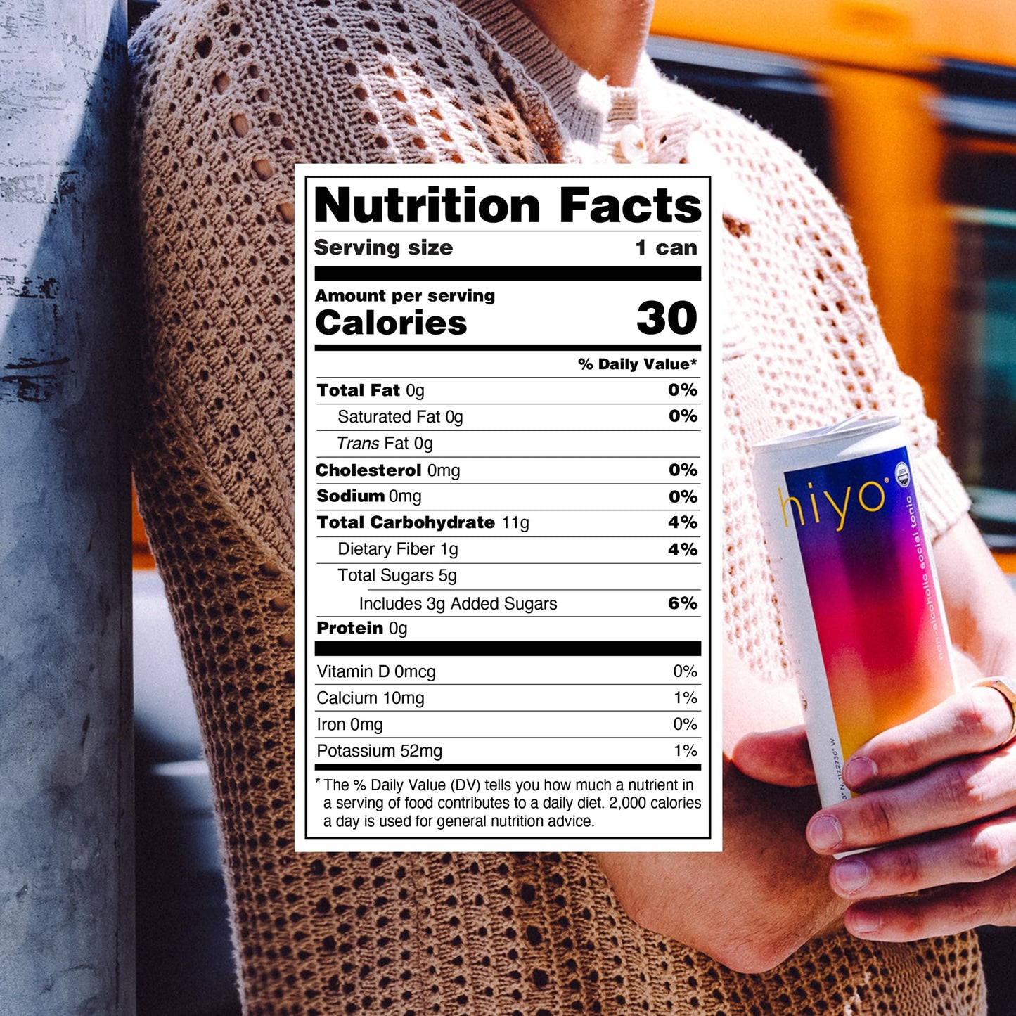 Hiyo Organic Social Tonic - Blackberry Lemon, 12 Pack - N.A. Functional Seltzer, Sparkling Water Crafted With Organic Adaptogens