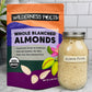Wilderness Poets, Organic Blanched Almonds - Whole California-Grown Almond Nuts with No Skins - 5 Pound (Pack of 1)