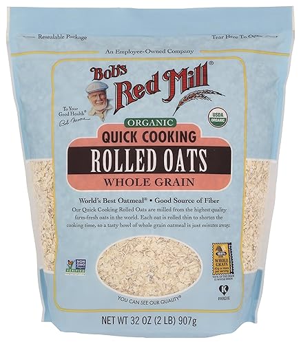Bobs Red Mill Organic Quick cooking Rolled Oats 32 Oz