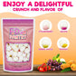 Freeze Dried Fruit Chews Crunchy Candy - 4 Oz Bag (Fruit Chews) - Strawberry, Green Apple, Mango, & Grape Treat Gift Snack Bag V