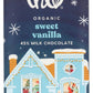 Theo Chocolate Organic Sweet Vanilla Milk Chocolate Bar, 2.8 OZ, White, Model 0874492006655