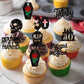 24 Pcs Death To My 20S Cupcake Toppers Glitter Rip 20S Cupcake Picks Death To My Twenties Funeral Cake Decorations For Rip To My