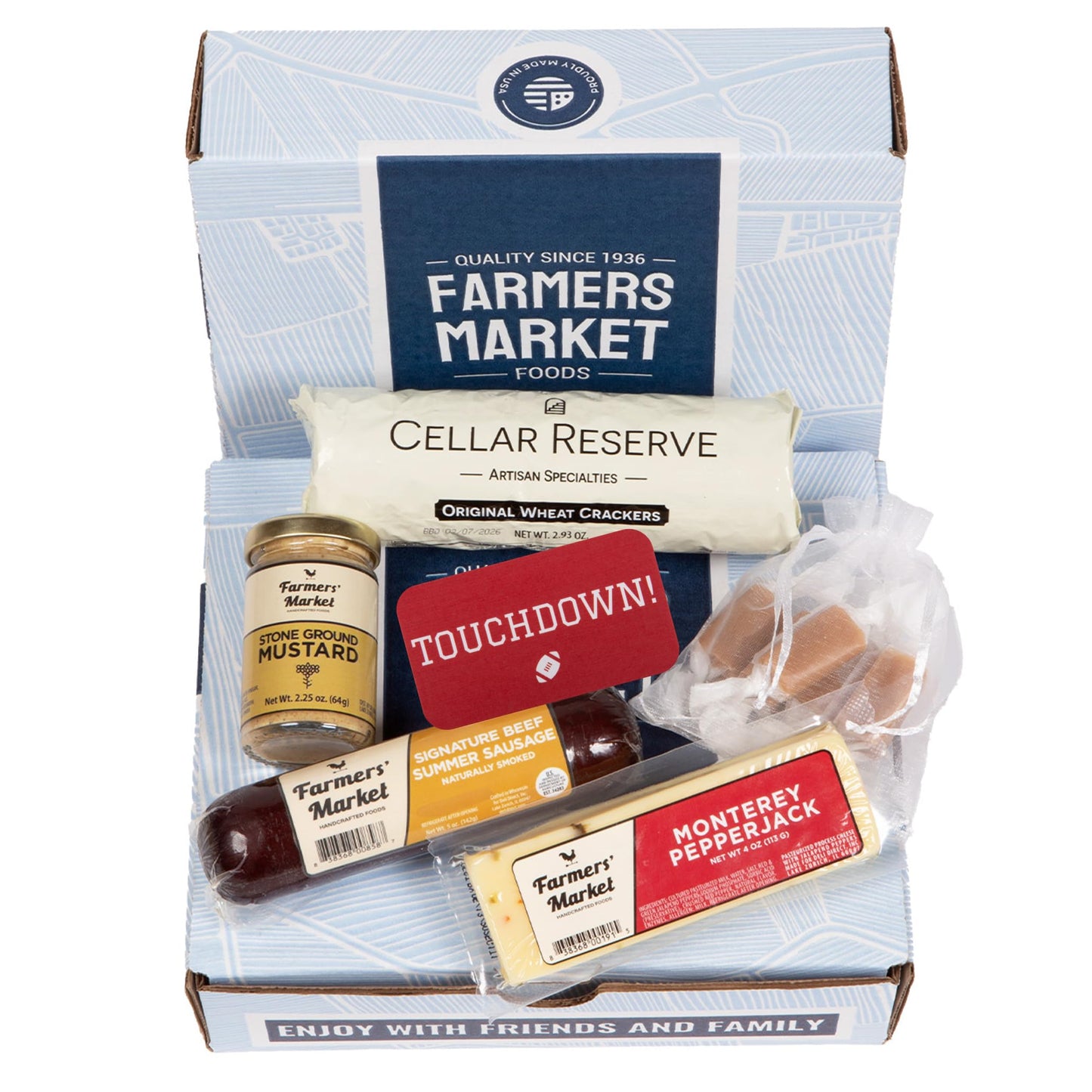 Deli Direct Farmers Market Gift Basket - Gluten Free, Keto, Paleo, Low Sodium, Zero Sugar, Holiday Charcuterie Board