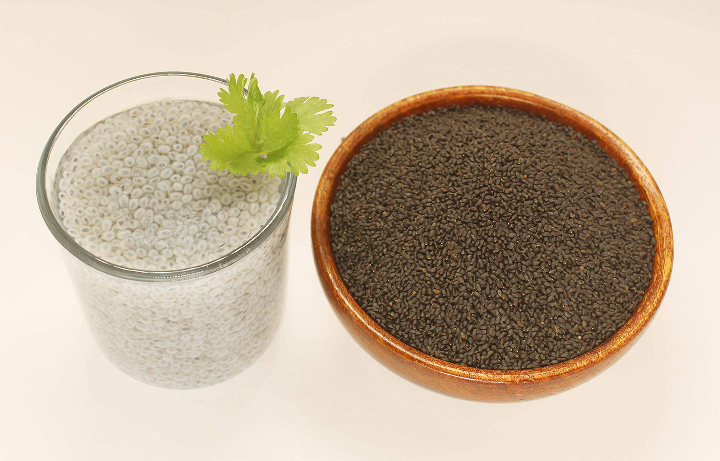 Edible Basil Seeds. | 8 Ounce or 0.5 Lb/227 grams | Tukmaria Sabja Seeds| Rich in Fibers | Add to Smoothies | Non GMO | Keto + n