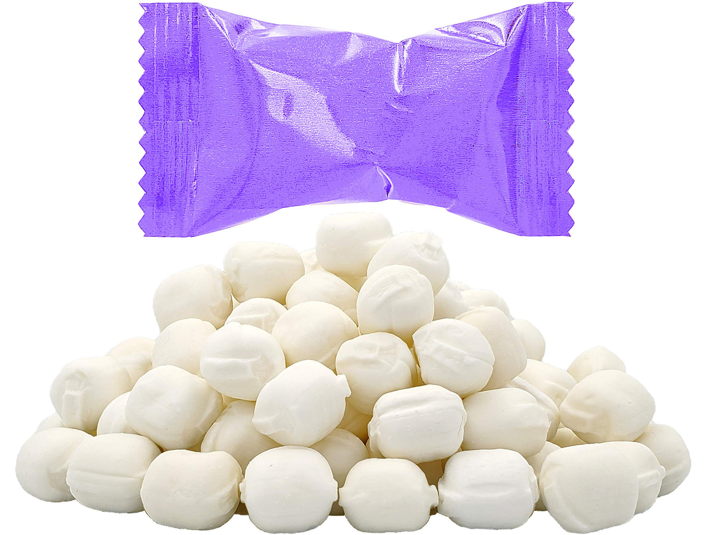 The Dreidel Company Purple Buttermints, Mint Candies, After Dinner Mints, Butter Mint Candy, Fat-Free, Individually Wrapped (55 