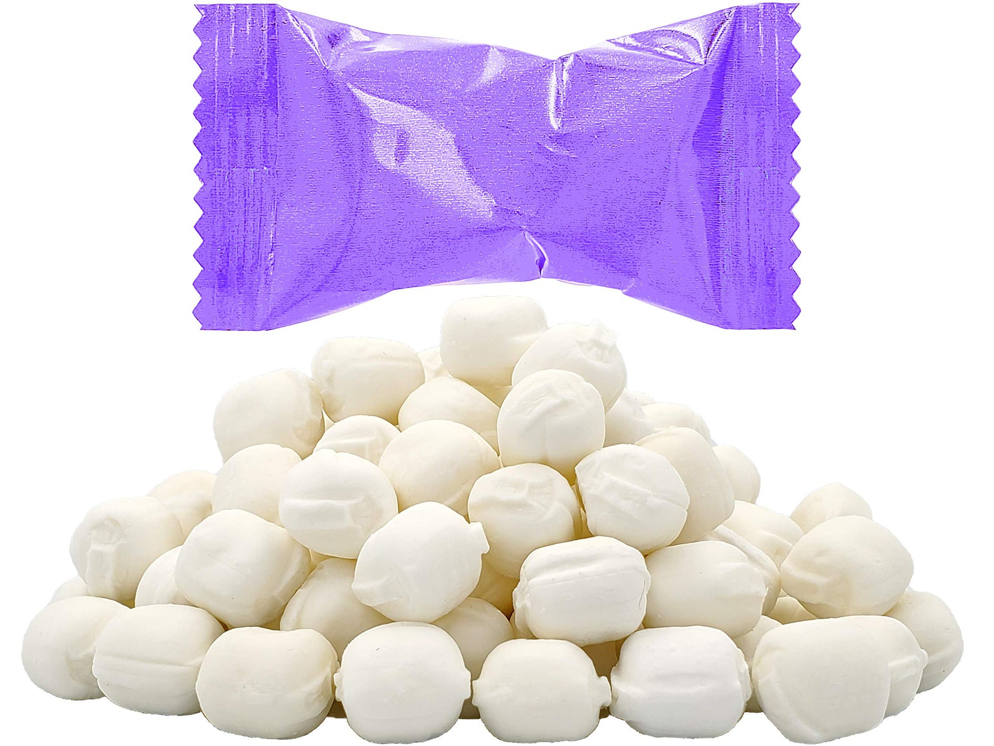 The Dreidel Company Purple Buttermints, Mint Candies, After Dinner Mints, Butter Mint Candy, Fat-Free, Individually Wrapped (55 