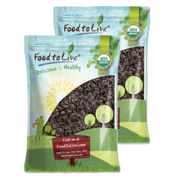 Food to Live Organic Dried Unsweetened Sour Cherries, 16 Pounds - Pitted Cherry Fruit, Non-GMO, Raw, Sun-Dried, Unsweetened, Uns