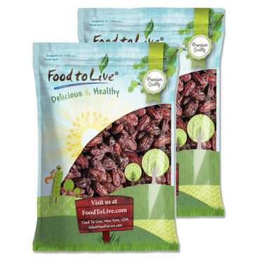 Food to Live California Medjool Dates, 15 Pounds - Soft & Juicy Nature's Candy. Unsweetened, Unsulphured Dates with Pits. Vegan,