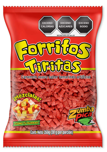 Zumba Pica Forritos Tiritas 12.3 Oz (350 Gr) - Tamarindo Mexican Candy - Tamarind Candy - Tamarind Sticks - Tamarindo Candy - Du