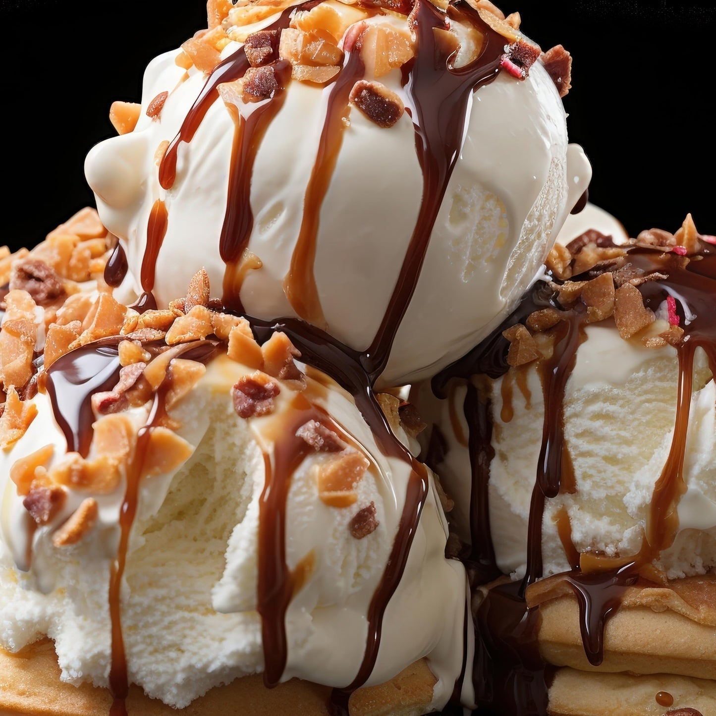 Toffee Bits, 1 Pound Bulk Bag, Toffee Ice Cream Topping, Baking, Desserts & More, The Hampton Popcorn & Candy Company