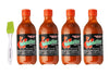 Valentina Black Label (Extra Hot) Hot Sauce 12.5 Oz. (Pack Of 4) Bundle With Primetime Direct Silicone Basting Brush In A Ptd Ba