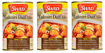 Swad Ready To Eat Kashmiri Dum Aloo Instant Mix Vegetarian Heat & Eat With No Added Preservative - 450 Grams (Pack Of 3)
