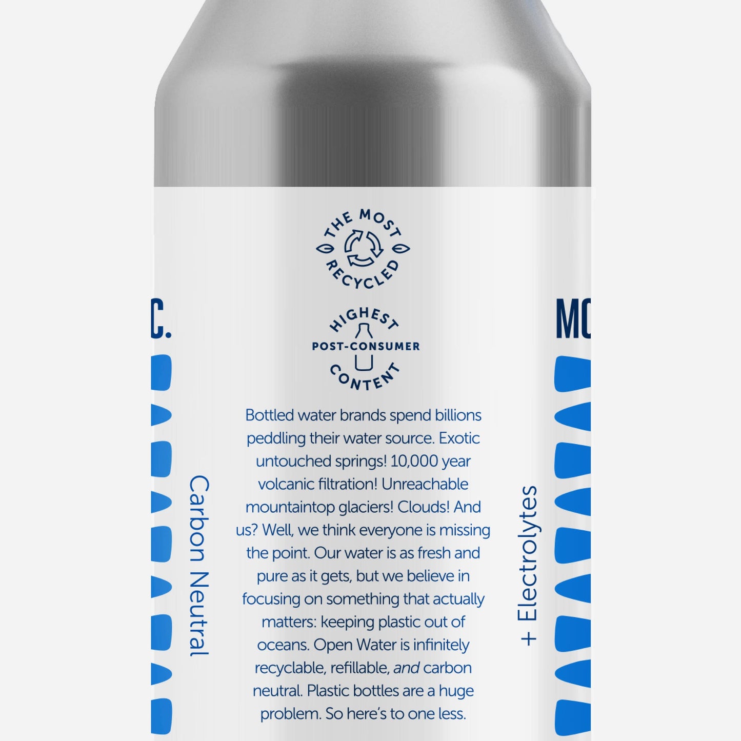 Open Water Still Bottled Water with Electrolytes in 16-oz Aluminum Bottles (2 Cases  24 bottles - Still) | BPA-free and Eco friendly