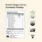 Yogi Tea Sweet Ginger Citrus Turmeric Vitality Tea - 16 Tea Bags Per Pack (4 Packs) - Organic Ginger Turmeric Tea - Supports Wel