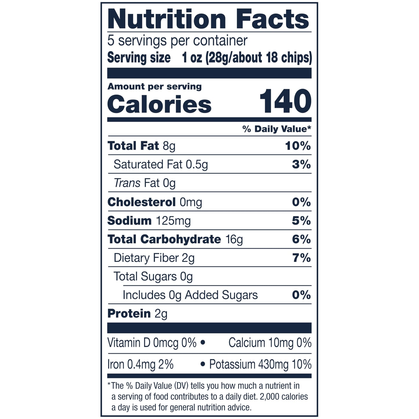 Cape Cod Kettle Cooked Potato Chips Original Sea Salt, 5 Ounce, Pack of 1