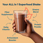 Goode Health Moroccan Chocolate Superfood Shake - 7 On-The-Go Packs, 15g Vegan Protein, 5g Fiber, Zero Sugar, 1 Ounce Each