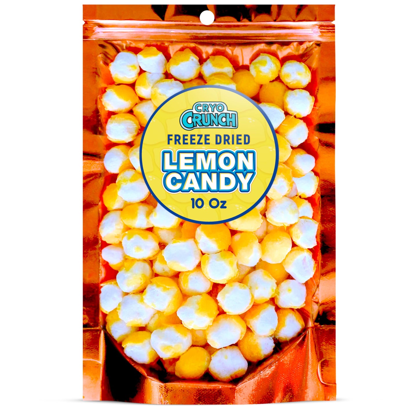 Freeze Dried Lemon Heads (10oz) - Made From Lemonheads Candy By Cryo Crunch- Freeze Dried Lemonheads Made In US Freeze Dried Lem