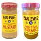 Hot Chinese Mustard and Chinese Duck Sauce Sets (2 Mustard, 2 Duck Sauce, 8 Chopsticks)