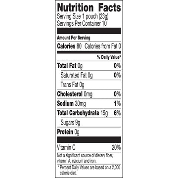 Spongebob Squarepants Fruit Flavored Snacks, Treat Pouches, 10 Ct (Pack Of 8)