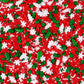 Christmas Tree Sprinkles for Cake Decorating Edible 4.2 ounce Snowflake Sprinkles Mix Red Green for Xmas Party New Year Cupcake