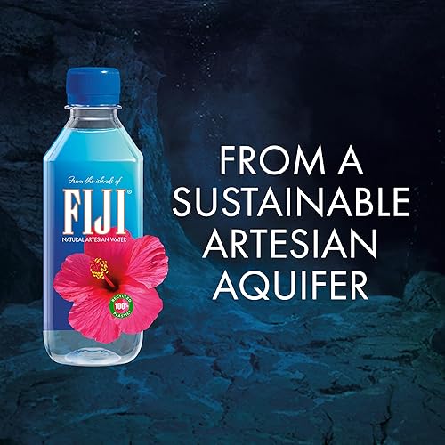Fiji Natural Artesian Water 330 Ml / 11.15 Fl Ounce Bottle (Pack Of 6) - 100% Recycled Plastic