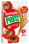 Pretz Tomato Family Pack - 8 Individual Pouches of Savory Tomato-Flavored Biscuit Sticks - Crispy & Delicious Japanese Snack