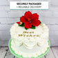 Global Sugar Art Hibiscus Sugar Cake Flowers Spray, Red Hawaiian Cake Flower Large, 1 Count By Chef Alan Tetreault