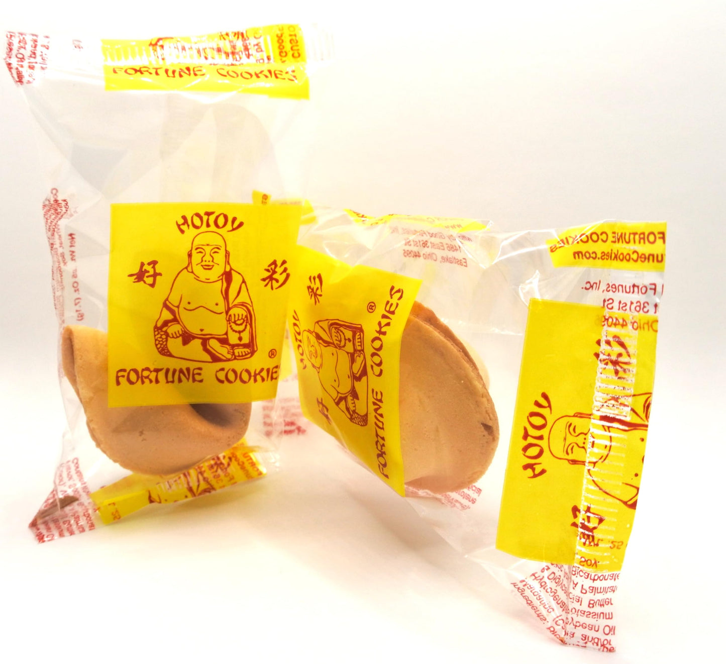 Hotoy Premium Bulk Fortune Cookies (60) Individually Wrapped, Fresh Cookies, Gourmet Vanilla
