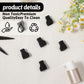 BOHUIZ Coffee Syrup Pump Tip Covers, Black Rubber Caps, 10 Pcs, Portable Pourer for Syrups, Olive Oil, and Liquor Dispenser