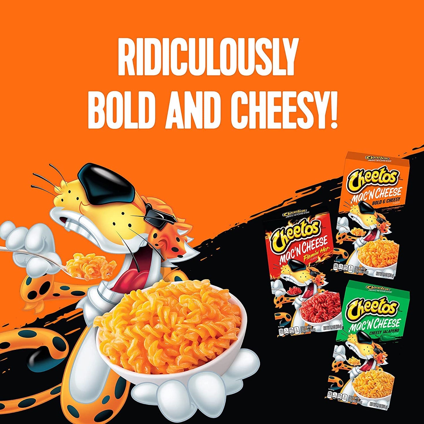 Cheetos Mac & Cheese Cheesy Jalapeno 5.7oz Boxes (Pack of 12) - Creamy, Spicy Flavor, Perfect for Quick Meals or Snacks