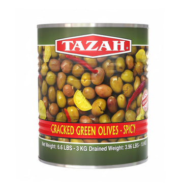 Tazah Spicy Cracked Olives (6.6 Pound)