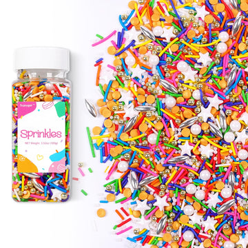 Colorful Sprinkles Mix | Sprinkles for Cake Decorating | Star Sprinkles | Sprinkles for Cupcake Toppers | Baking Sprinkles | Coo
