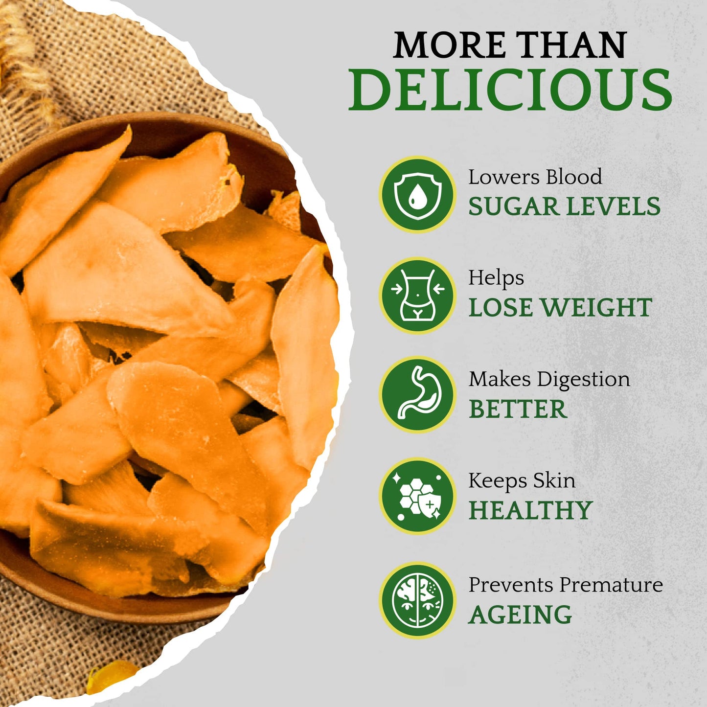 Sunbest Natural Dried Mango Slices 80 Oz (5 Lbs) 1 Pack - Tropical & Juicy Cut Fruit Treat - Vegan, Kosher Certified, Non-Gmo -