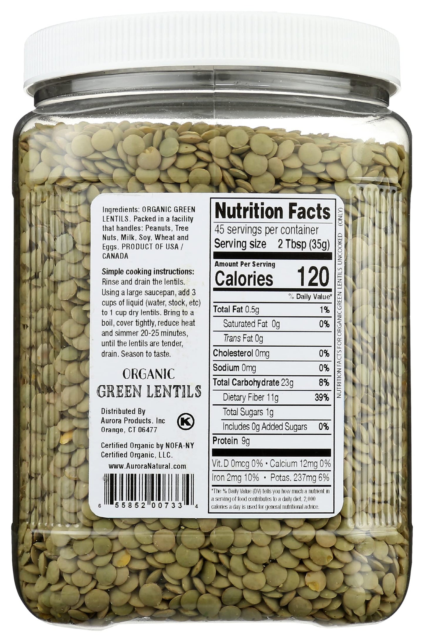 Og1 Aurora Lentils Green (6X56.00)